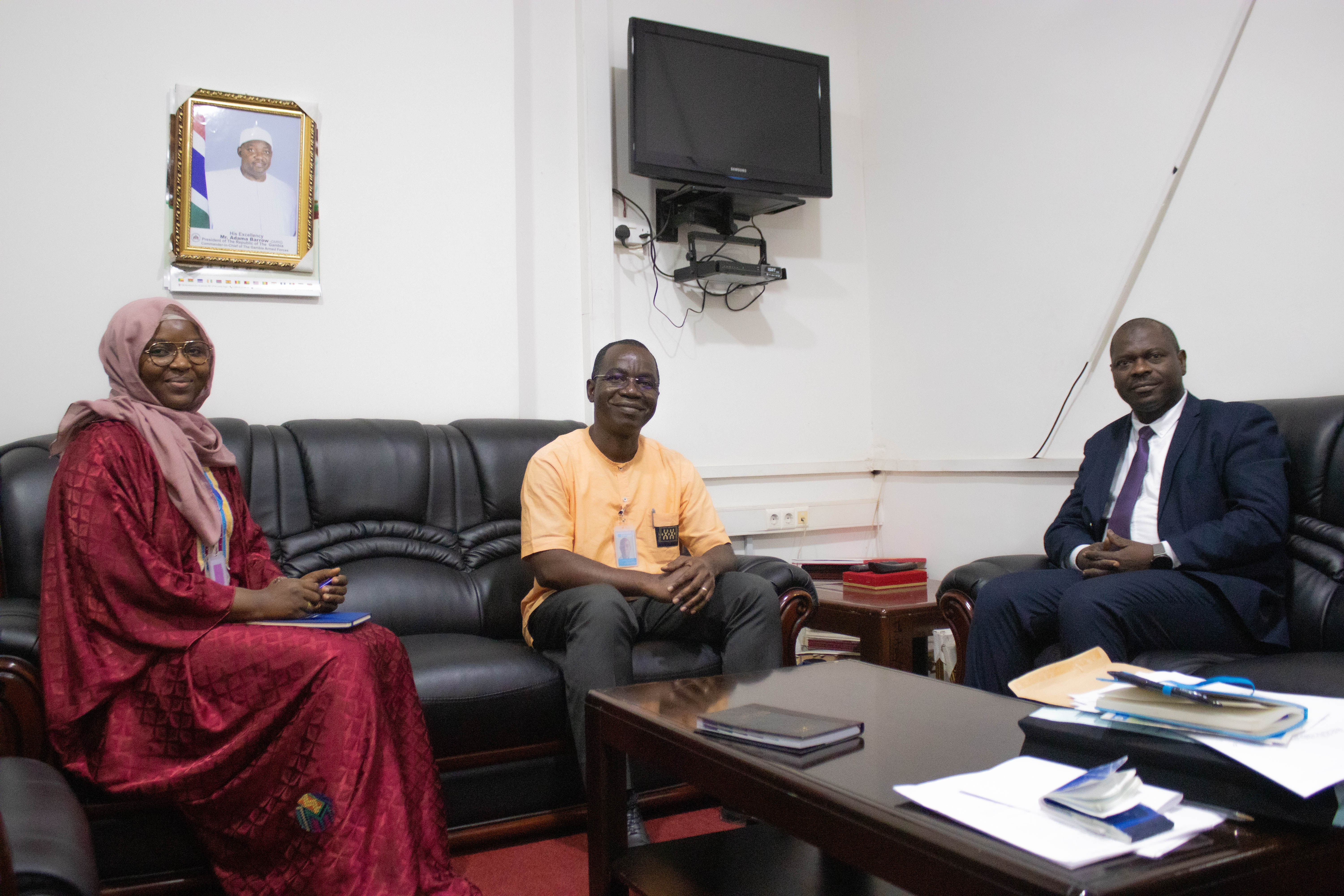 SOS Children’s Villages Management in The Gambia met with the Gambian Minister of Finance and Economic Affairs.