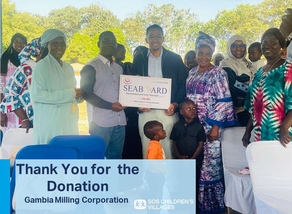 SOS Children’s Villages receives donation from Gambia Milling Corporation